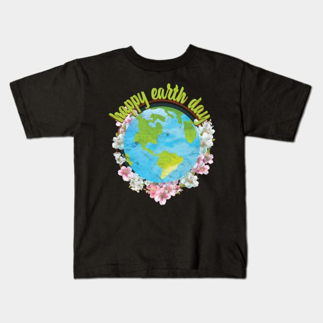 Earth Day Save the Earth Kids T-Shirt by avshirtnation